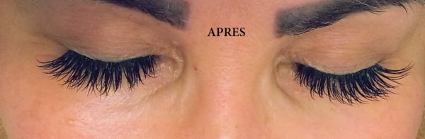 après la pose de cil a cil 